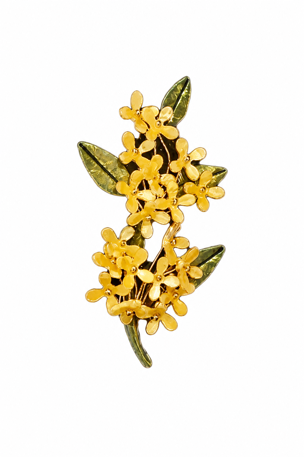 Golden Osmanthus Brooch