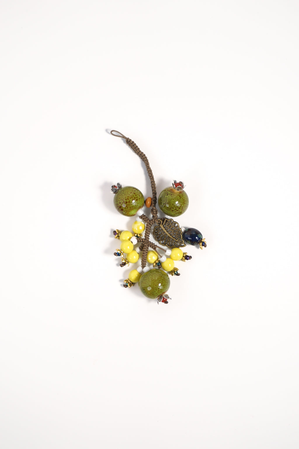 Emerald Pomegranate Keychain