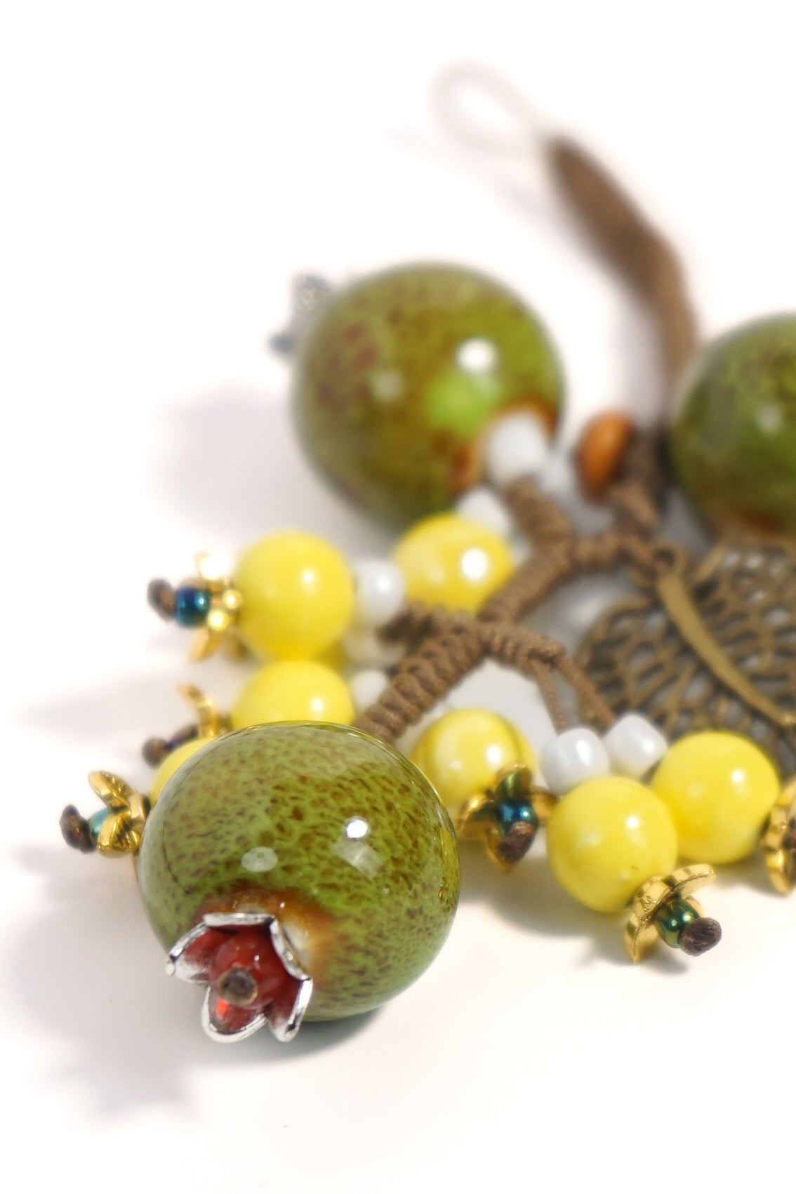 Emerald Pomegranate Keychain