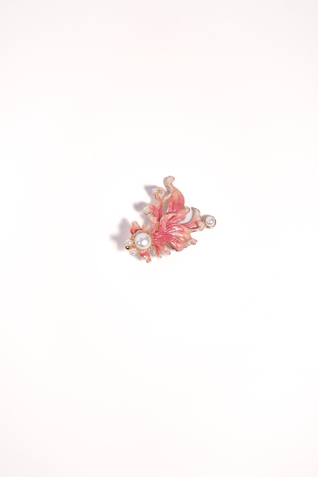 Crimson Koi Brooch