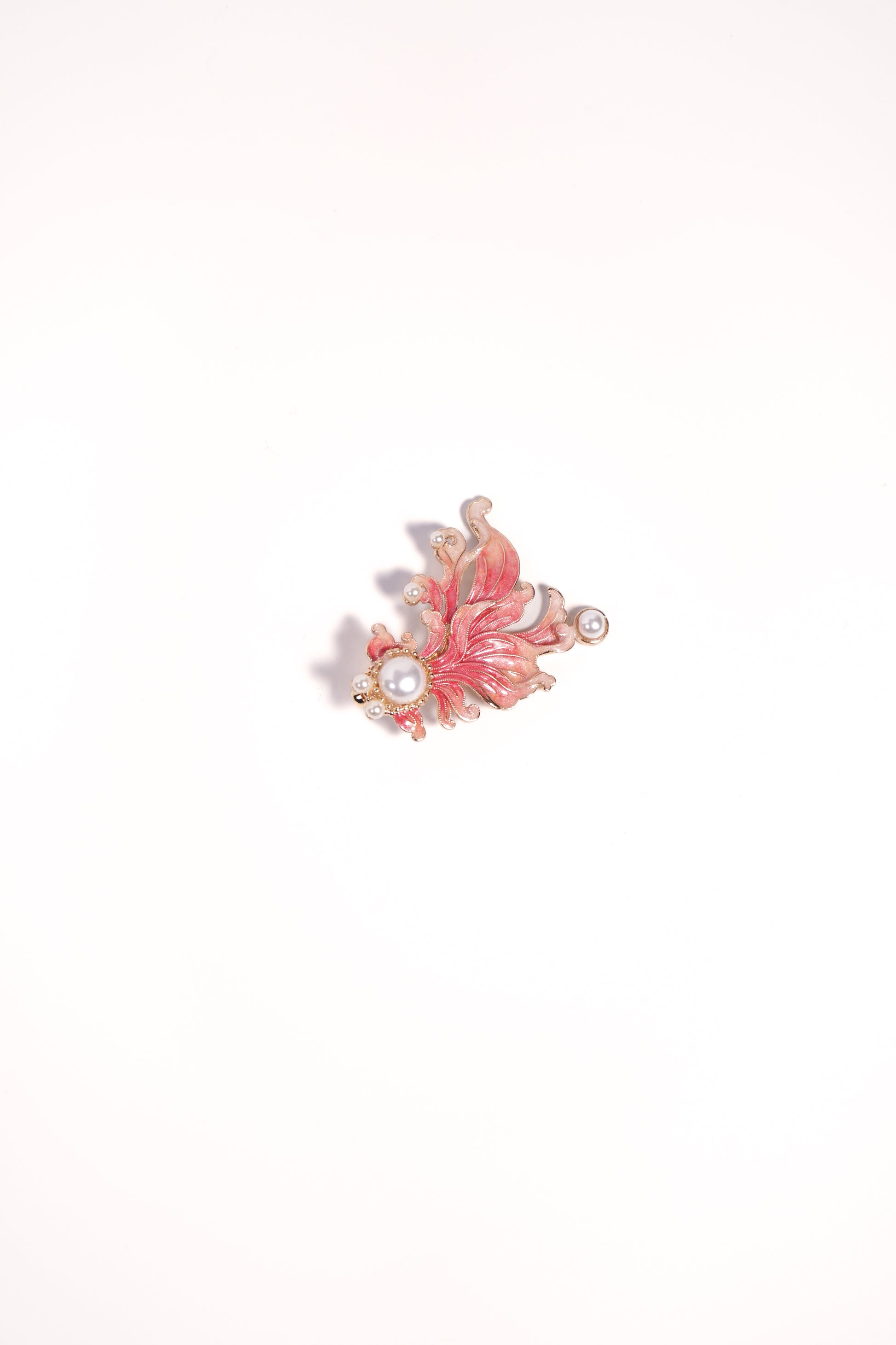 Crimson Koi Brooch