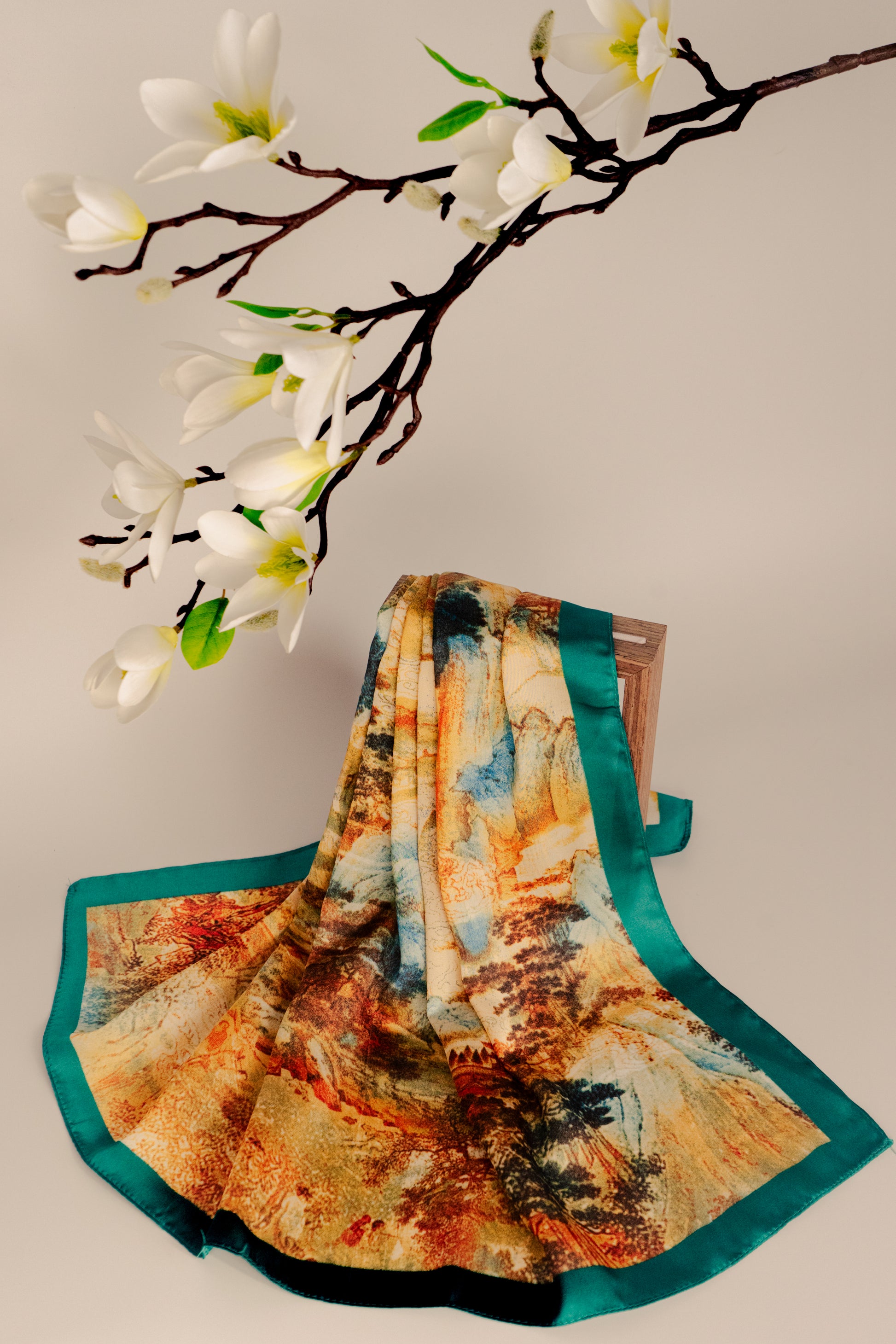 Shanshui Landscape Scroll Scarf