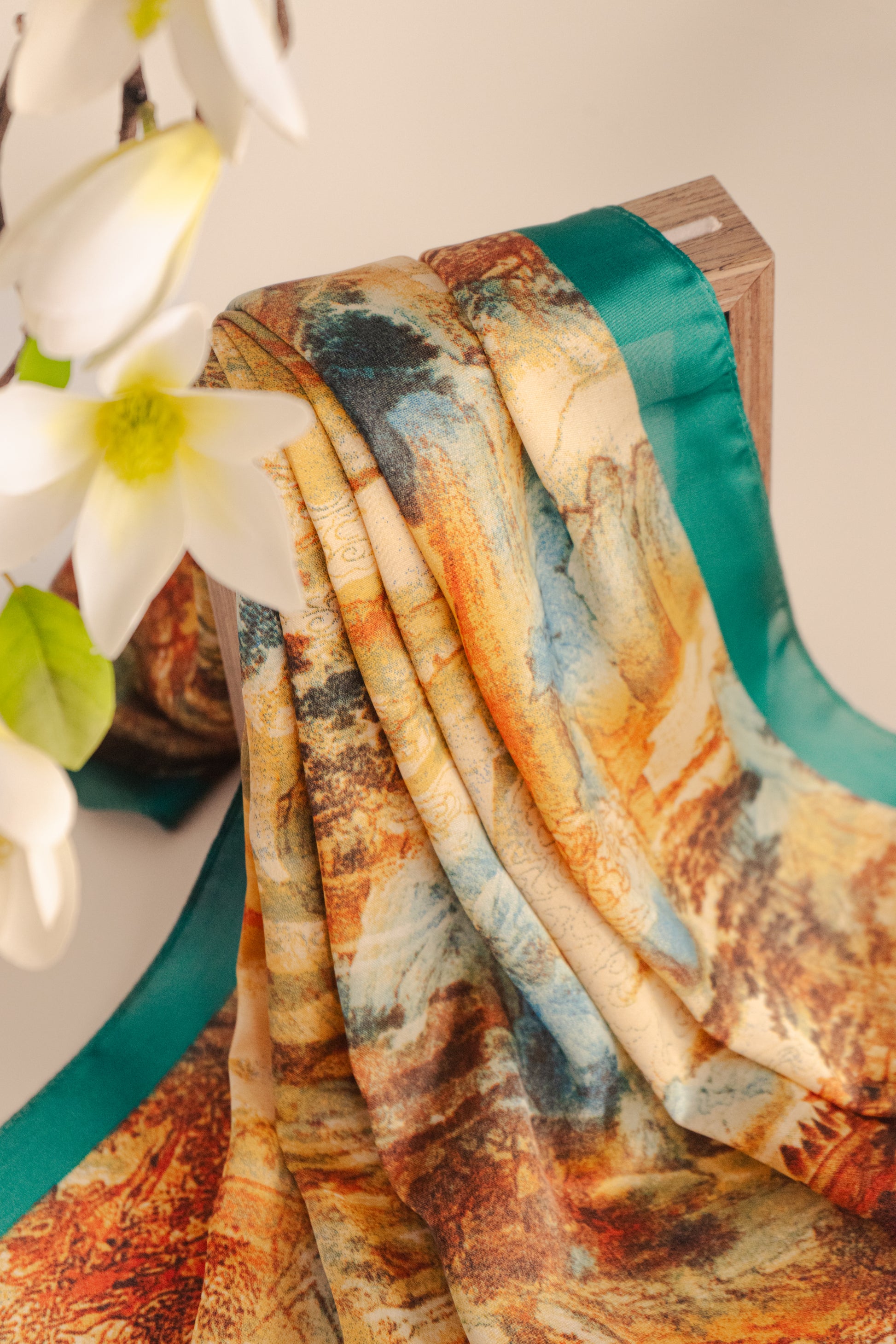 Shanshui Landscape Scroll Scarf
